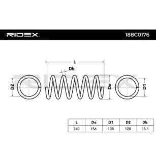 Ressort de suspension pour VOLVO- 8624884