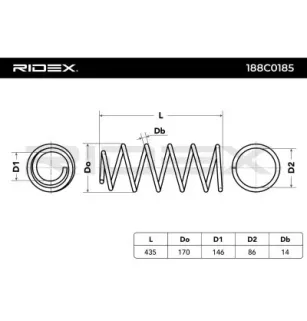 Ressort de suspension pour VOLVO- 9492227