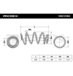 Ressort de suspension pour BMW- 31336767376, 31336767377, 31336767378