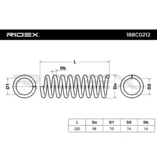 Ressort de suspension pour MERCEDES-BENZ- 2103243604, A2103243604