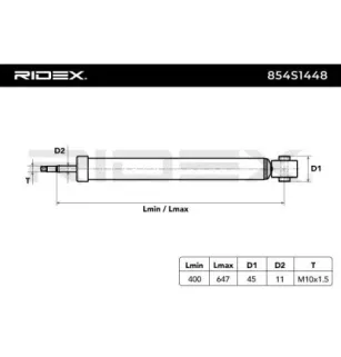 Amortisseur pour AUDI, SEAT, SKODA, VW- 5Q0513049DH, 5Q0513049DG, 5Q0513049DF, 5Q0513049DE, 5Q0513049CR