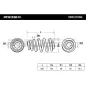 Ressort de suspension pour AUDI- 8E0511115DC, 8E0511115DN 8E0511115DP