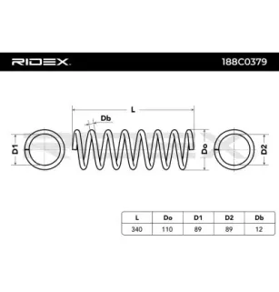 Ressort de suspension pour VOLVO- 30639801 30666221