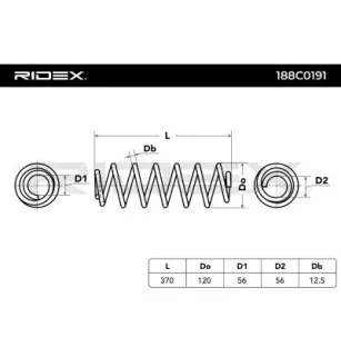 Ressort de suspension pour SKODA- 1K0511115BH