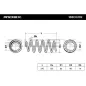 Ressort de suspension pour OPEL, VAUXHALL- 312171, 93171638, 93171645, 93171980 93174093