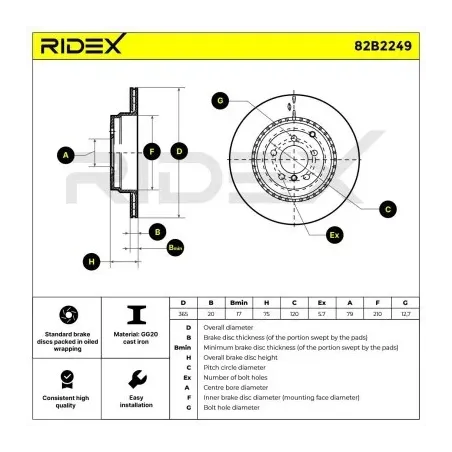 Disque de frein pour LAND ROVER- LR011891 LR031846