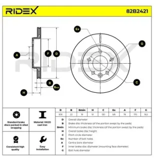 Disque de frein pour MAN VAG- 2N0615601