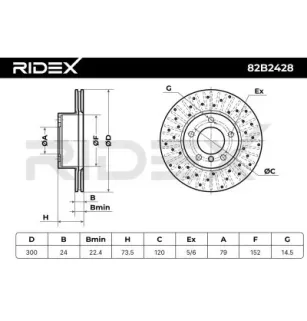 Disque de frein pour BMW- 34116764643, 34116772669 34116854998