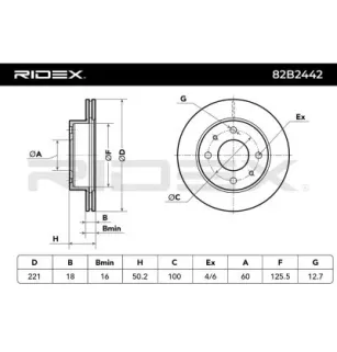 Disque de frein pour SUBARU- 26311TA001 26311TA002