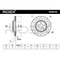 Disque de frein pour AUDI, SKODA, VW- 8K0615301 8W0615301T