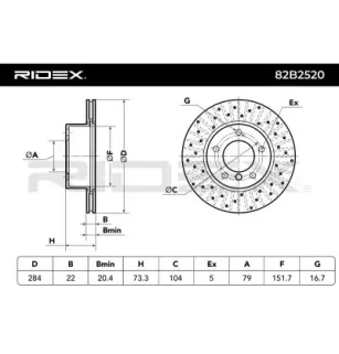 Disque de frein pour BMW- 34116764629, 34116792215 34116854996