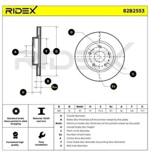 Disque de frein pour SUZUKI- 5531180J02