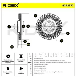 Disque de frein pour MERCEDES-BENZ- 0004211712, 000421171207, 2184210212, A0004211712, A000421171207 A2184210212