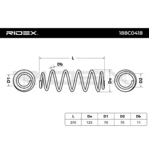 Ressort de suspension pour MERCEDES-BENZ- 1693241804, 1693241904 A1693241804