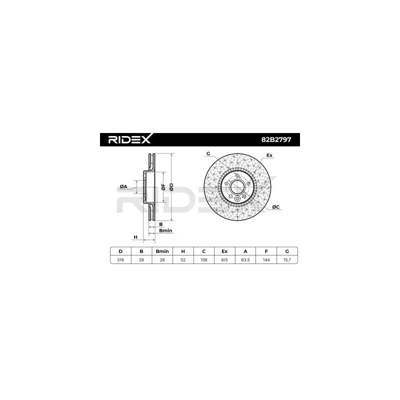 Disque de frein pour FORD, LAND ROVER VOLVO- 30769061