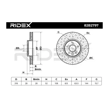 Disque de frein pour FORD, LAND ROVER VOLVO- 30769061