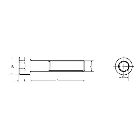 Vis cylindrique