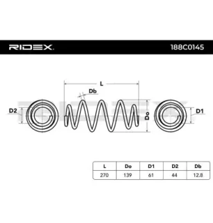 Ressort de suspension pour NISSAN, RENAULT- 8200341248