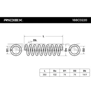 Ressort de suspension pour MERCEDES-BENZ- 2113240204, A2113240204