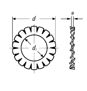 Rondelle en éventail.