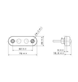 FE04 LED - Luz de posição frontal LED 24V cristal vignal 104300