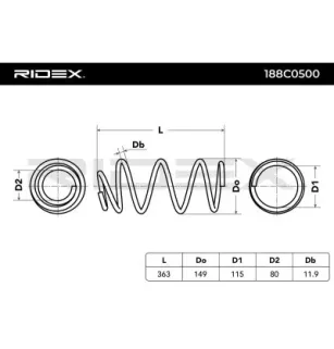 Ressort de suspension pour BMW- 31336767368, 31336764382 6767368