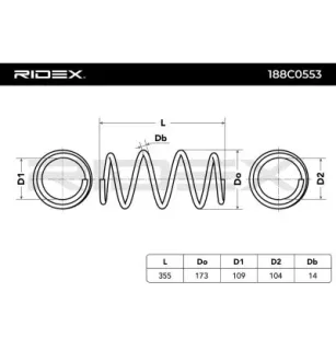 Ressort de suspension pour RENAULT RENAULT TRUCKS- 540100006R