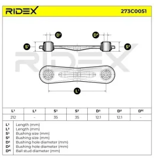 Bras de suspension pour BERNA, FORD- 1230619, 1123275, 1220005, 1S715K743BA, 1S715K743CA, 6748372, 6829064, 6867579