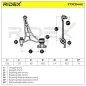 Bras de suspension pour CITROËN, FIAT, LANCIA, PEUGEOT TOYOTA- SU001A0992