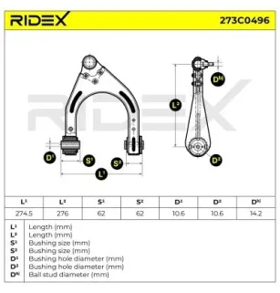 Bras de suspension pour MERCEDES-BENZ- 2113300138, 2113304307, 2113306707, 2113308907, 2193300107, 2303300138