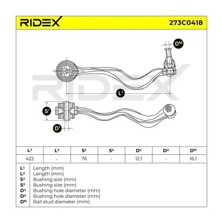 Bras de suspension pour BMW, BMW (BRILLIANCE)- 31126774825 6774825