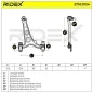 Bras de suspension pour FIAT, LANCIA- 46525407, 46764746 51832937