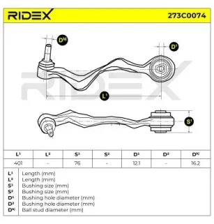 Bras de suspension pour BMW, BMW (BRILLIANCE)- 31126769797 6769797