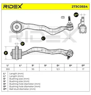 Bras de suspension pour BMW- 31126851260, 31126855742, 6851260 6855742