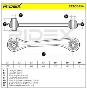 Bras de suspension pour AUDI, SEAT, VAG, VW- 3C0505224, 3C0505224A 7N0501530