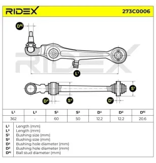 Bras de suspension pour AUDI, AUDI (FAW), SKODA, VW- 4D0407151E, 4D0407151D, 4D0407151G, 4D0407151C, 4D0407151H