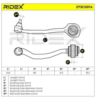 Bras de suspension pour MERCEDES-BENZ- 2033302011, 2033303411, 2043302011, A2033302011, A2033303411 A2043302011