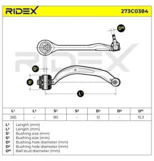 Bras de suspension pour AUDI, AUDI (FAW), SKODA, VW- 4D0407694N, 8E0407694, 8E0407694AG, 8E0407694E, 8E0407694H