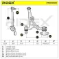 Bras de suspension pour CITROËN - 3520N9, FIAT - 1313083080, LANCIA - 1316735080, OPEL - 13279536, PEUGEOT VAUXHALL- 13279536