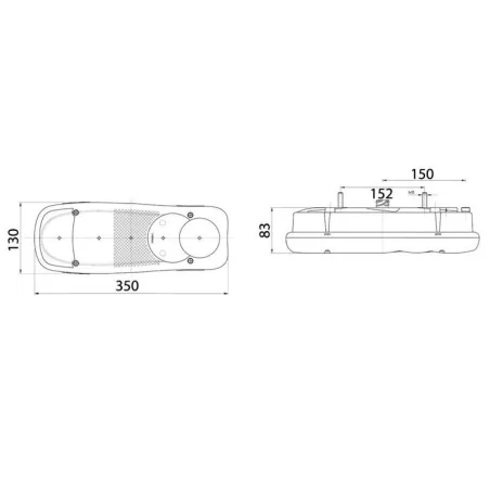 LC5 - Feu arrière Droit avec connecteur AMP 1.5 - 7 voies arrière vignal 152520