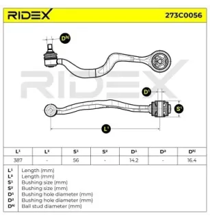 Bras de suspension pour BMW- 1132160, 1133712, 1141098, 31121132160, 31121133712, 31121141098 31122226582