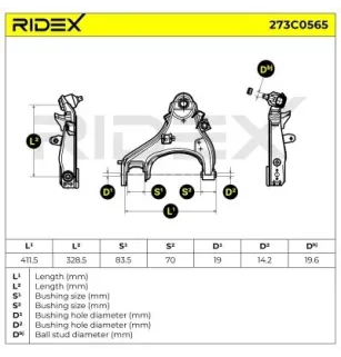 Bras de suspension pour NISSAN- 545012S601, 545012S685, 545012S686, 54501VK300, 54501VK325 54501VK385