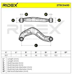 Bras de suspension pour AUDI, SEAT, SKODA VW- 8E0505323M