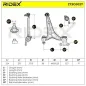 Bras de suspension pour CITROËN, FIAT - 93501488, LANCIA - 1346385080, 93501488, PEUGEOT- 1607302980, 3521H1, 3521K6