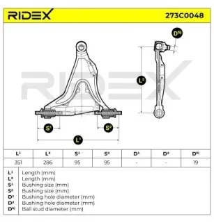 Bras de suspension pour VOLVO- 272227, 272274, 272337, 277227, 2772274, 8628494, 8628498, 9140977, 9186731, 9192917