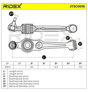 Bras de suspension pour SAAB- 4543468