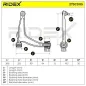 Bras de suspension pour FIAT, OPEL, SAAB - 12799200, 12796014, 12783756, VAUXHALL- 13225799, 24413016, 352052, 352082