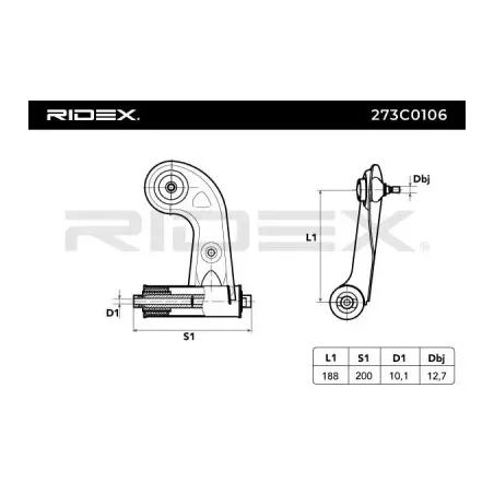 Bras de suspension pour CHRYSLER, MERCEDES-BENZ- 2023301907, 2023303007, 2023303607, 2023304807, 2083300407, 2083301307