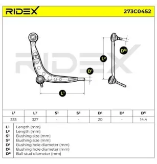 Bras de suspension pour BMW- 1127725 31121127725