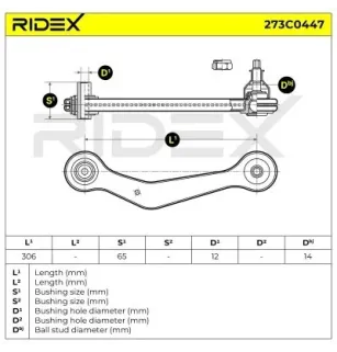 Bras de suspension pour BMW MINI- 33321095411